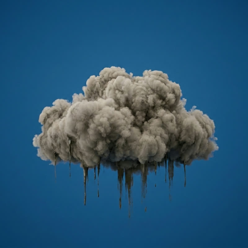 Wolke vor der Reinigung